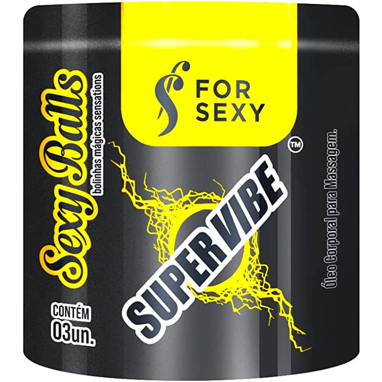 Perlas Lubricantes Sexy Balls Super VIbe x 3