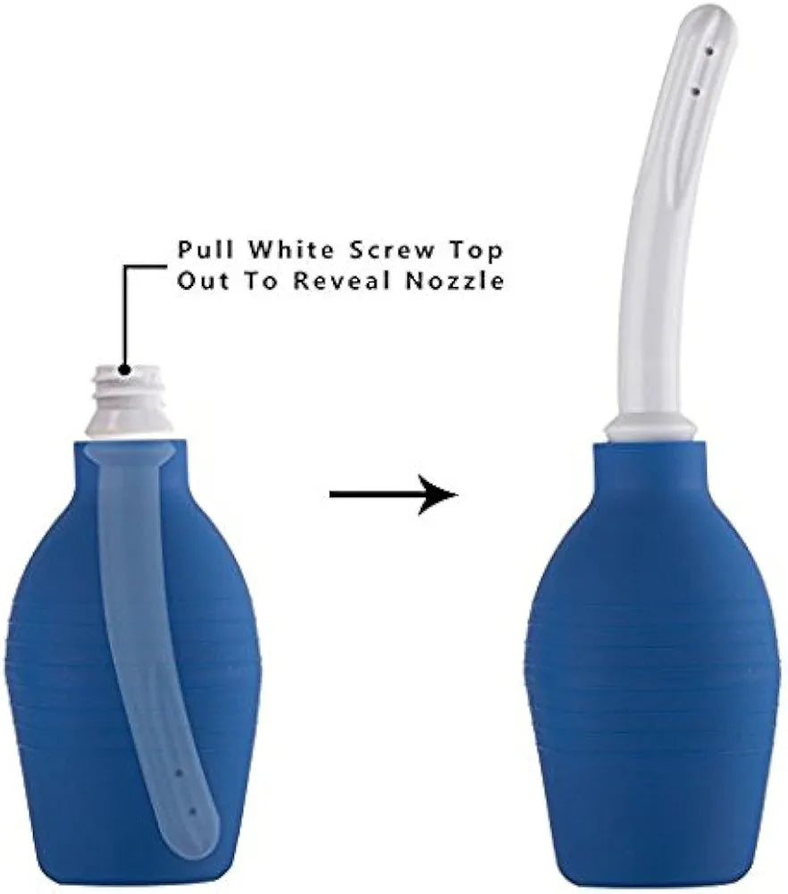 Ducha Anal Curva Reutilizable 310ML En Bolsa