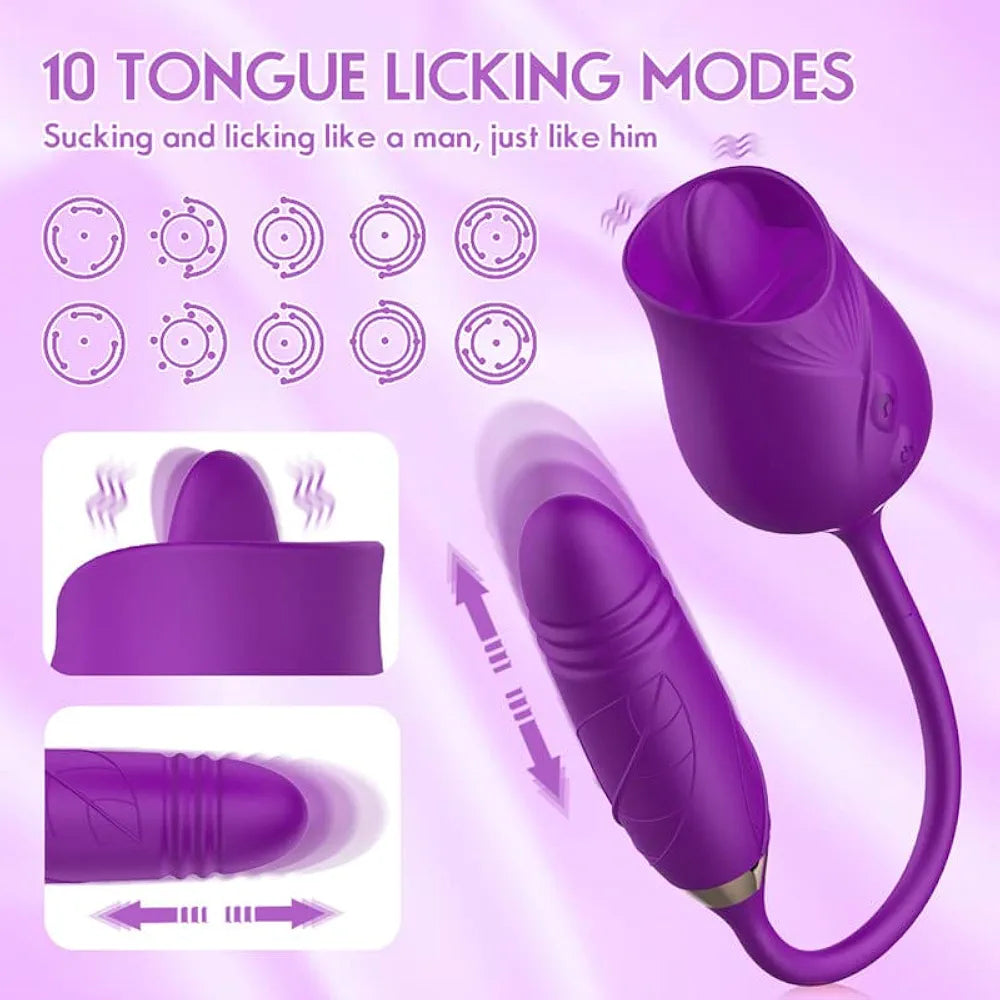 Vibrador Dual Flower