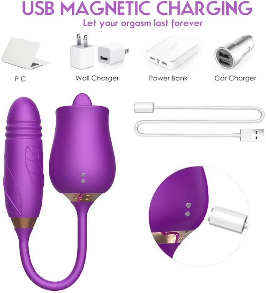 Vibrador Dual Flower
