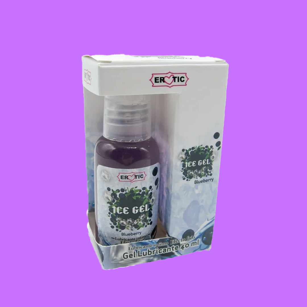 Lubricante Ice Gel Efecto Frío - Calor Blueberry 30 ML