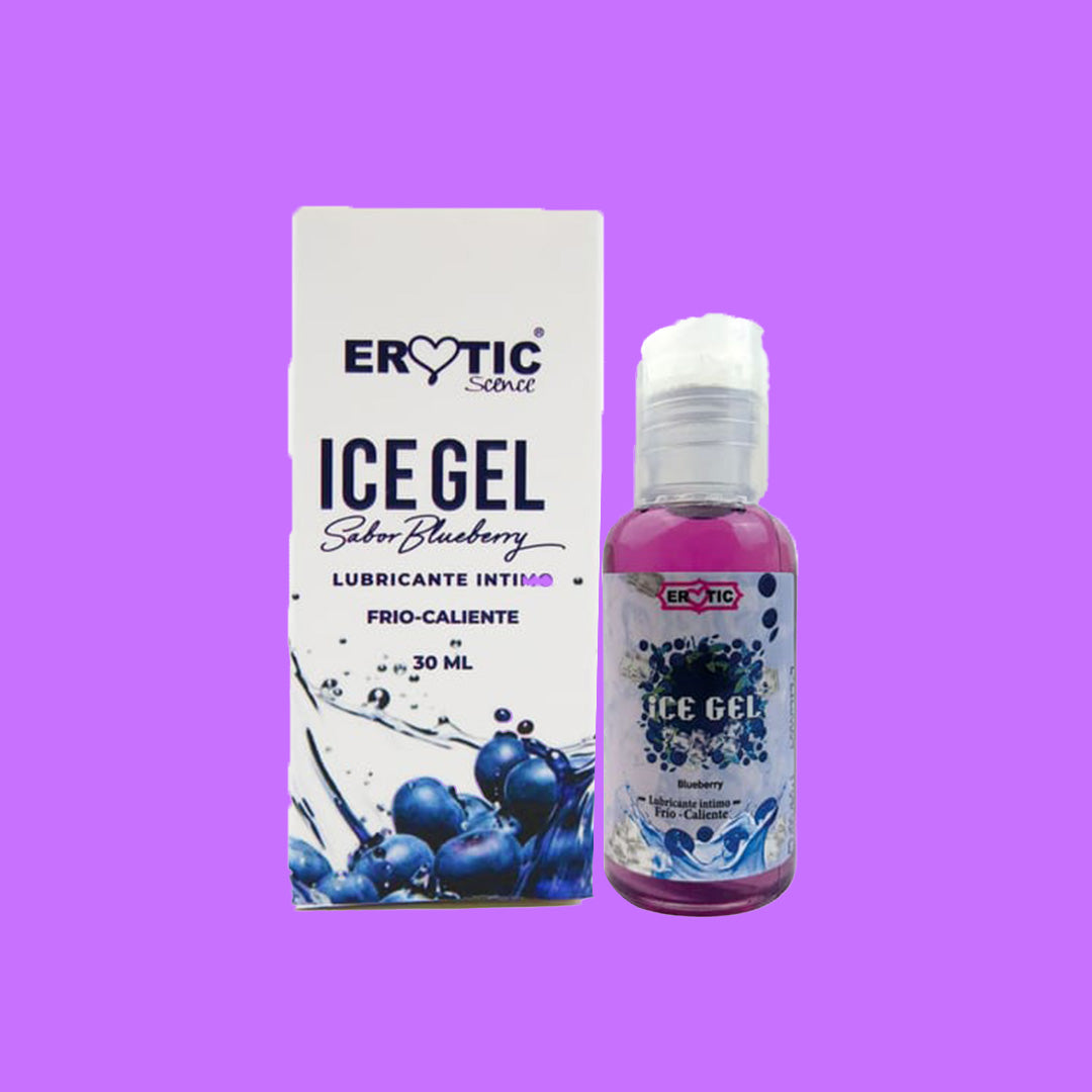 Lubricante Ice Gel Efecto Frío - Calor Blueberry 30 ML