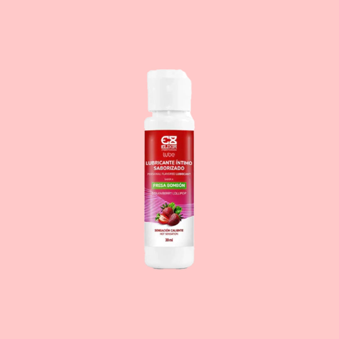 Lubricante Caliente Sabor Fresa Bombon Elixir 30ML