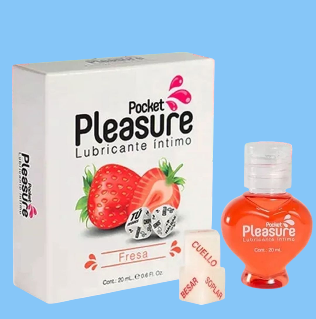 Lubricante 20ML + Dados Pocket Pleasure