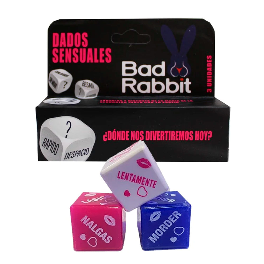 Dados Eróticos Acciones Bad Rabbit x 3