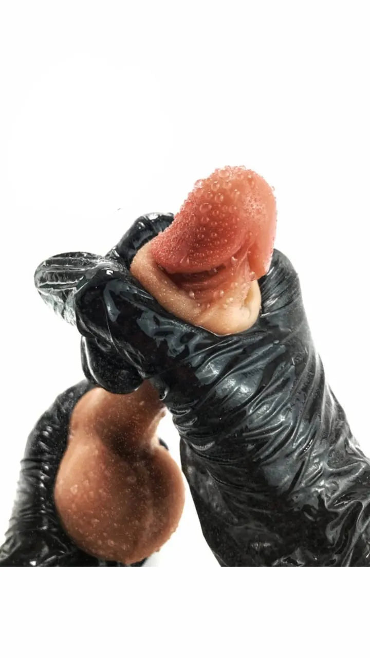 Dildo Realista Retráctil Piel Deslizante