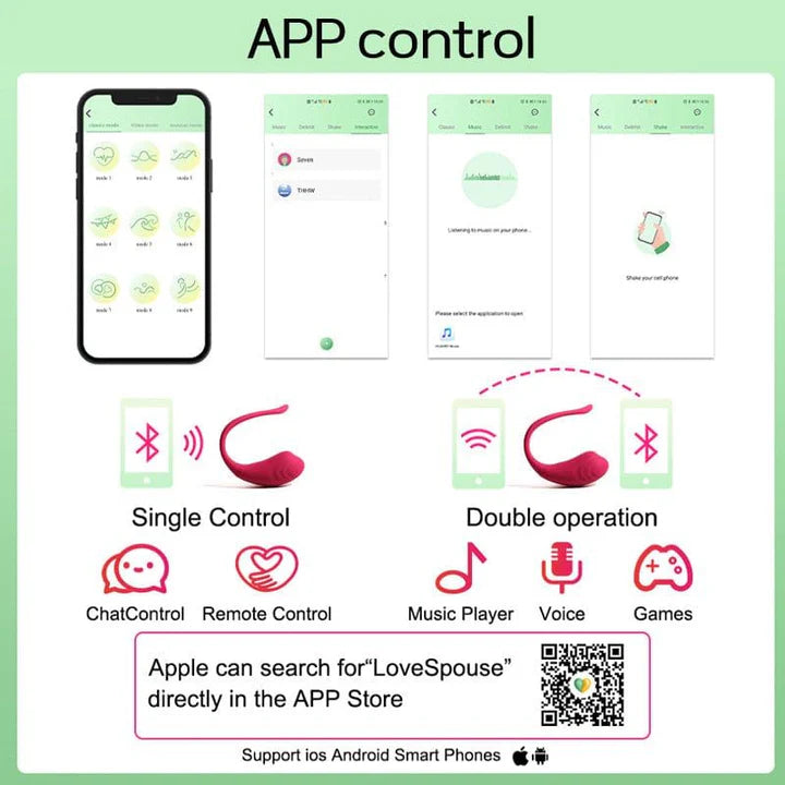 Huevo Vibrador App conectado Adela