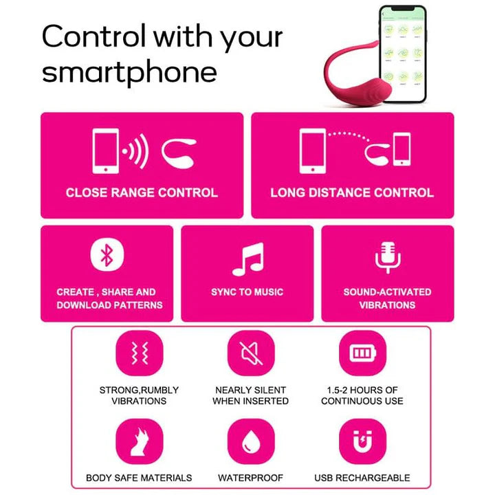 Huevo Vibrador App conectado Adela
