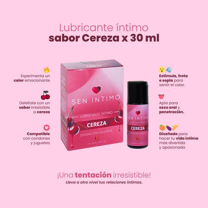 Lubricante Caliente Cereza Sen Intimo 30ML