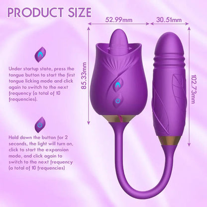 Vibrador Dual Flower