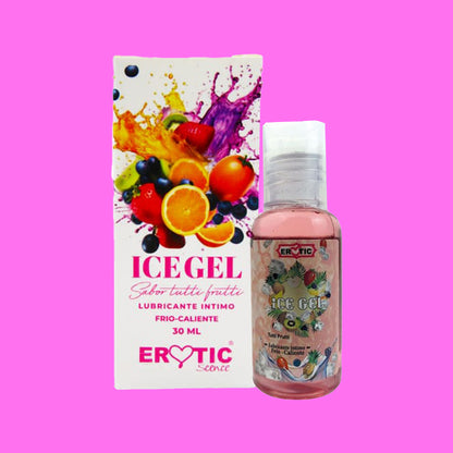 Lubricante Ice Gel Efecto Frío - Calor Tutti Frutti 30 ML