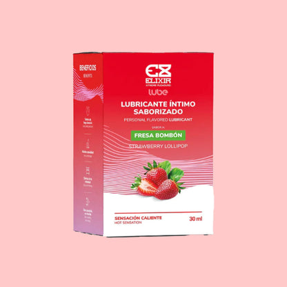 Lubricante Caliente Sabor Fresa Bombon Elixir 30ML