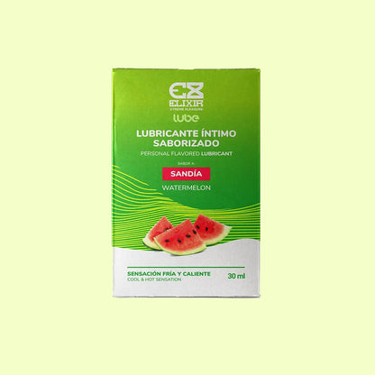 Lubricante Caliente-Frío Saborizado Sandía Elixir 30ML