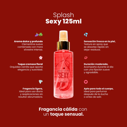 Splash Sexy con Feromonas Femeninas 125ML