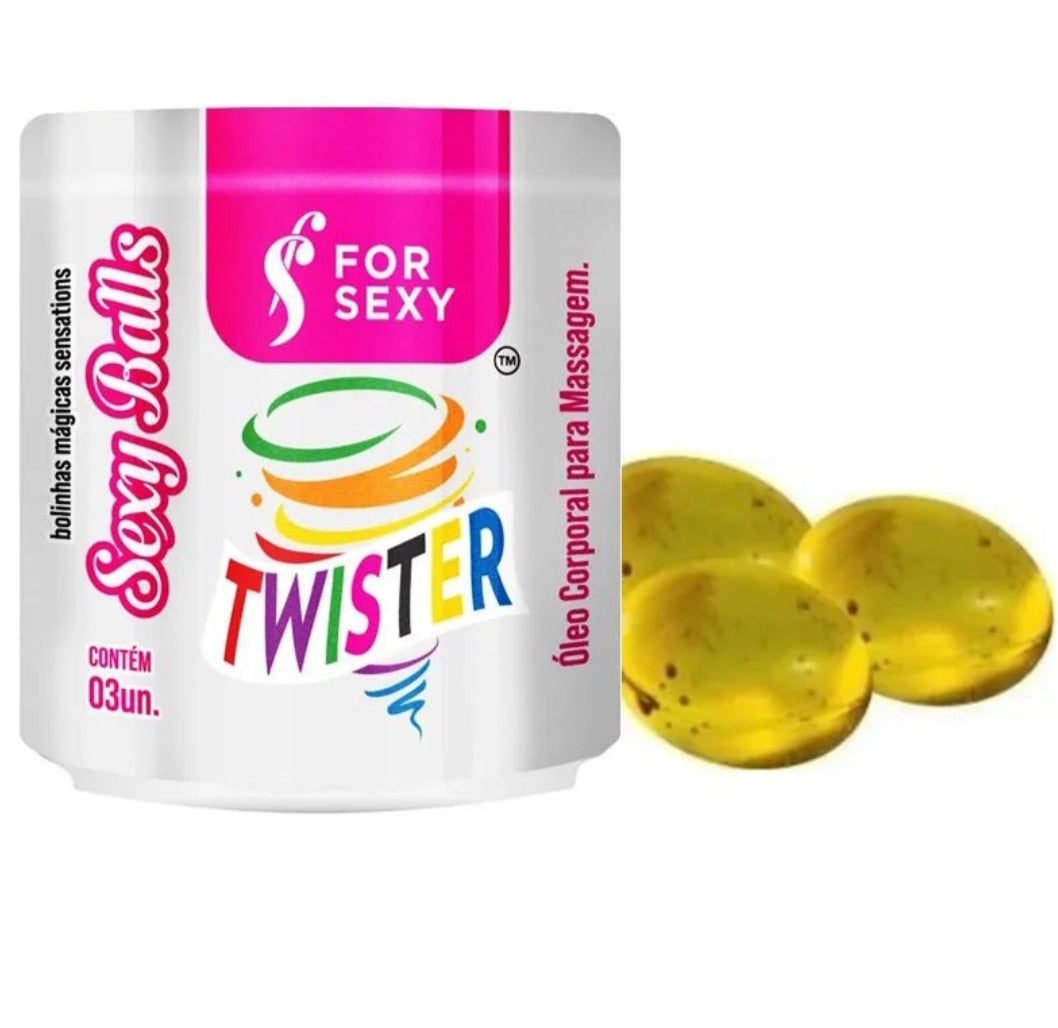 Perlas Lubricantes Sexy Balls Twister x 3